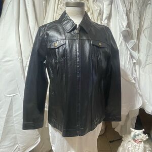 New???Guillaume leather jacket